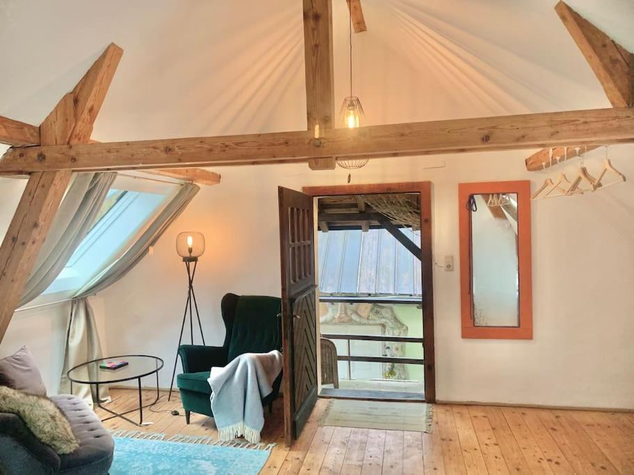 Kleine Kunstremise Mit Holzofen Burg Freienfels Lejlighed Weinbach Eksteriør billede